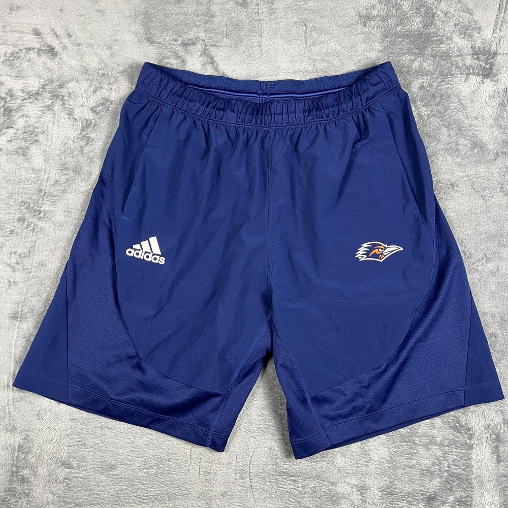 Adidas UTSA Roadrunners Shorts Mens Large Blue NCAA Football Athletic Wear